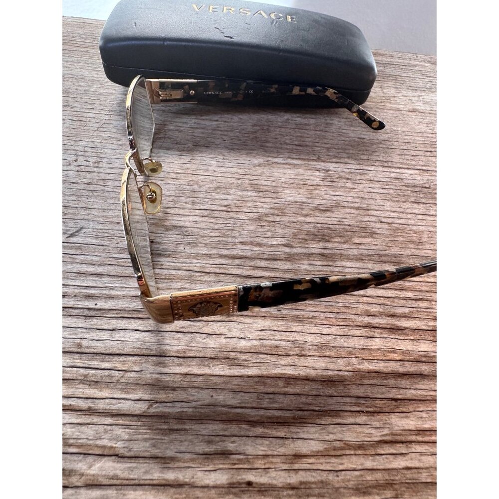 Versace Tortoise Shell Optical Glasses With Gold … - image 9